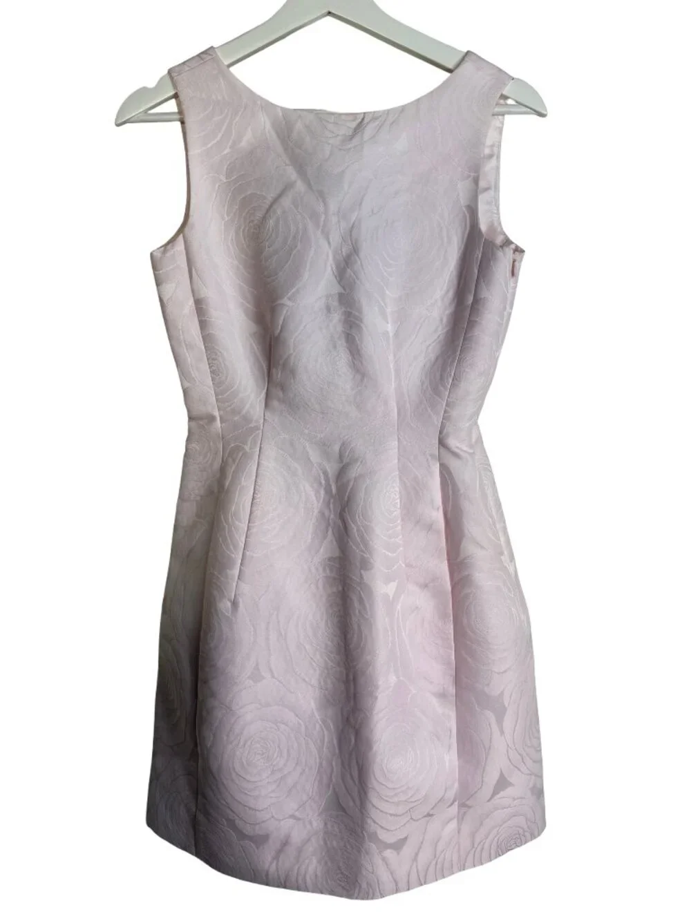 Kate Spade New York Rose Jacquard Sheath Mini Dress Women Pink Size 0 Pockets